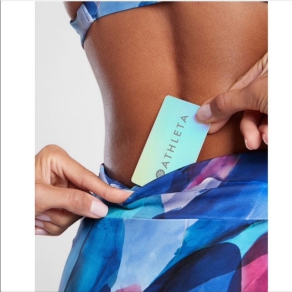 🆕 Athleta Malibu Printed Boyshort in Make A Splash Cool, XS, NWT - Picture 3 of 15